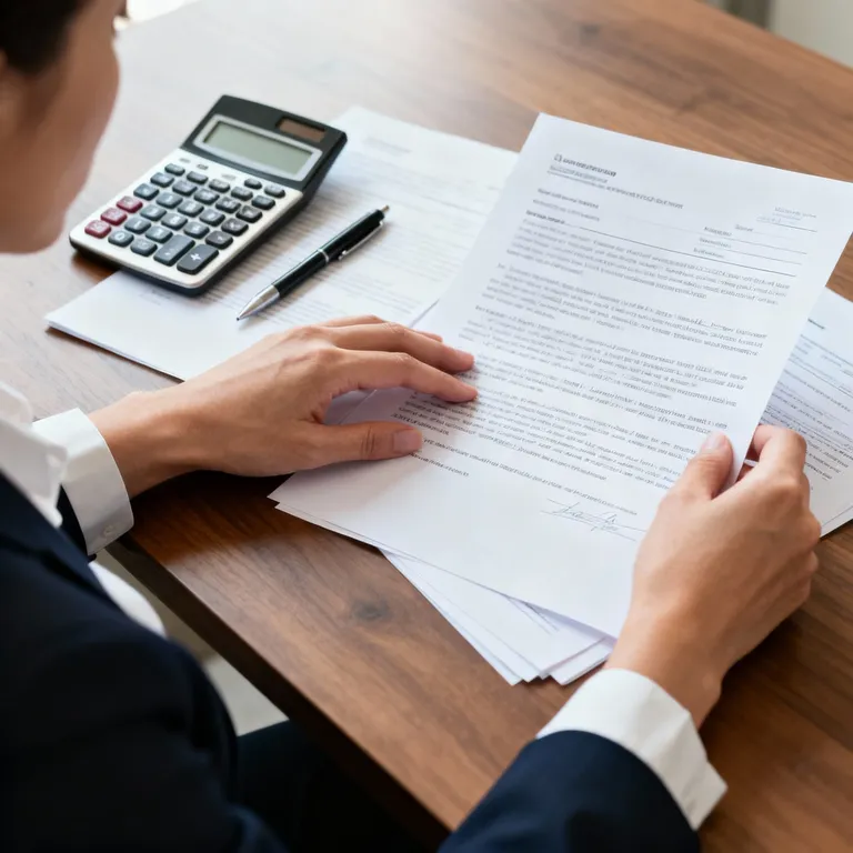 Stock image for process step Kaufvertrag & Notartermin