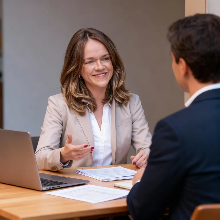Stock image for process step Erstberatung & Immobilienbewertung